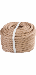 Lano Strend Pro Premium, jutové, prírodné, 12 mm, stáčané, L-20 m