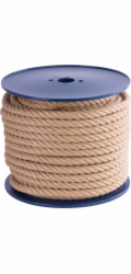 Lano Strend Pro Premium, jutové, prírodné, 16 mm, stáčané, L-50 m