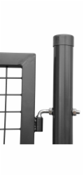 Brána Strend Pro METALTEC ECO, 1000/1200/50x50 mm, hranatý rám, antracit, jednokřídlá, zahradní, ZN+