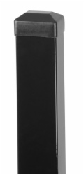 Sloupek Strend Pro EUROSTANDARD, 2200/60x40/1,25 mm, antracit, hranatý, čepička, Zn+PVC, RAL7016