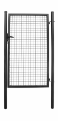 Brána Strend Pro METALTEC ECO, 1000/1500/50x50 mm, hranatý rám, antracit, jednokřídlá, zahradní, ZN+