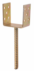 Podpěra pro hranoly CSU, 140 mm, Zn, zápustná patka