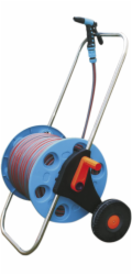 Vozík Strend Pro 3015A se zahradní hadicí 1/2", L-30 m, pistole, spojky, držák, naviják