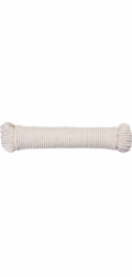Šňůra na prádlo Cloth-Line L-20 m/4 mm, bavlna, bílá