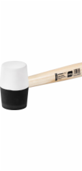 Kladivo Strend Pro HM232 560 g, 300 mm, gumové, BlackWhiteHlava, dřevěná rukojeť