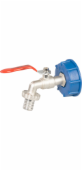 Sada Strend Pro, ventil 3/4" + plastová redukce 60 mm + výpusť 1", na IBC nádrž, pozink