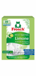 Tablety Frosch EKO, Všetko v 1, do umývačky riadu, citrón, 50 tabliet, ALL in 1