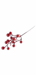Vetvička MagicHome Vianoce, Berries, červená, 27 cm