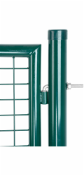 Brána Strend Pro METALTEC ECO 2, 1000/1800/50x50 mm, kulatý rám, zelená, jednokřídlová, zahradní, ZN