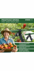 Spojka Strend Pro, plast, konektor A na záhradné oporné tyče, 11 mm, bal. 4 ks