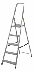 Schůdky Strend Pro ST-D5, 5 stupňů, ocel, žebřík, 173 cm, nosnost 125 kg
