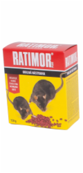 Návnada RATIMOR® Bromadiolon, obilná návnada na myši a potkany, 150 g, zrno