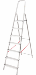 Schůdky Strend Pro AL-D7, 7 schůdků, nosnost 125 kg, Alu