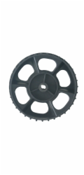 Kolečko pro rozmetadlo sypkých materiálů Goodfarm 416, osa 20 mm, plastový kryt, náhradní kolo
