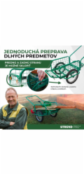 Vozík Victor, GREEN přepravní, nafukovací kola, max. 100 kg