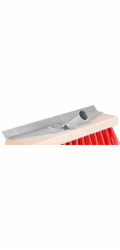 Smeták Geco U300.3, 300x65x22 mm, silniční smeták s kovovou škrabkou