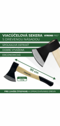 Sekera Strend Pro OrgA613 Economy, 1600 g, CNToon, dřevěná násada 900 mm