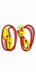 Strend Pro upínací guma LB321, 8 mm, 2x 100 cm, s PVC karabinami