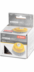 Strend Pro CCB-501 kartáč, 75 mm, hrnec, vlnitý, M14x2, drát 0,3 mm