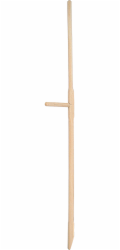 Kosiště dřevěné, tvarovaná rukojeť, s jednou rukojetí, 160 cm