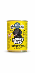 DOBRY PIES Mono Čistý vůl + kolagen – vlhké krmivo pro psa – 400g