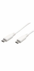 Kabel ROLINE USB-C - USB-C M/M , silikon, 60W, 1m, bílý