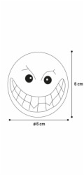 Hračka pro psy, plameňák, míč, 6 cm, žlutá