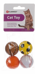 Hračka pro kočky Flamingo BALLS SPONGE, různé barvy