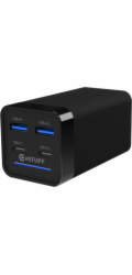 eStuff eSTUFF ES635200 Nabíječka Mobilní nabíječka Laptop, Smartphone, Tablet, Univerzální Black AC Interní