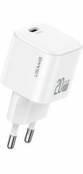 USAMS JO Series CC260 20W USB-C nabíječka do zásuvky + 1m USB-C/Lightning kabel bílá