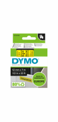 Dymo Páska D1 ORIGINÁL, černá na žluté, 12 mm x 7 m (S0720580)