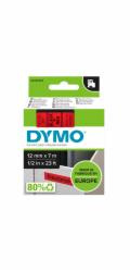 Dymo Páska D1 ORIGINÁL, černá na červené, 12 mm x 7 m (S0720570)
