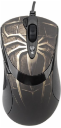 A4tech XL-747H, herní myš, ANTI-VIBRATE, 3600DPI, motiv pavouk hnědý