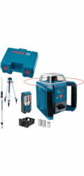 Laser rotační Bosch GRL400H Professional+přijímač LR 1+nivelační lať GR 240+stativ BT 170 HD 