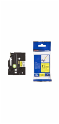 BROTHER TZEFX631 - kazeta TZ šírky 12mm, flexibilní lamino páskou TZE-FX631, žlutá/černé písmo