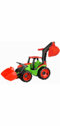 Lena Traktor se lžící a bagrem zeleno-červený