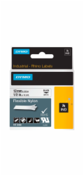 Dymo Rhino Band IND, Nylon 12 mm x 3,5 m cerna na bile