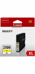 Canon CARTRIDGE PGI-2500XL Y žlutá pro Maxify iB4050, iB4150, MB5050, MB5150, MB5155, MB5350, MB5450 a MB5455 (1295str.)