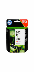 HP X4D37AE Combo 2-Pack BK/Color  c. 302