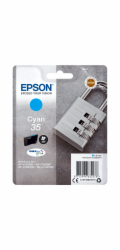 Epson 35 - 9.1 ml - azurová - originální - inkoustová cartridge - pro WorkForce Pro WF-4720, WF-4720DWF, WF-4725DWF, WF-4730, WF-4730DTWF, WF-4740, WF-4740DTWF