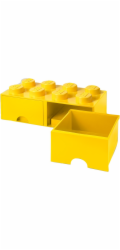 Room Copenhagen LEGO Brick Drawer 8 žlutá, úložný box