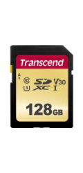 Transcend SDXC 500S        128GB  Class 10 UHS-I U3 V30