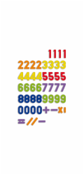 Quercetti Magnetická čísla 48 ks. (040-5463)