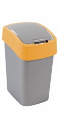 Curver® FLIP BIN 25 litrů, šedá/stříbrná/žlutá, na odpadky