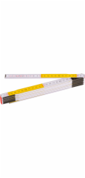 Stanley Dřevěný skládací metr bílý a žlutý 2m 17mm (35-458)