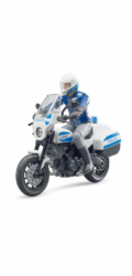 Scrambler Ducati Motorbike s policistou