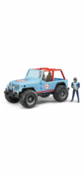 Bruder Modré auto JEEP s řidičem