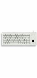 CHERRY klávesnice G84-4400, trackball, ultralehká, PS/2, EU, šedá