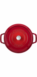 Litinový hrnec Staub La Cocotte  24cm kulatý cervený