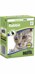 BOZITA Fresh Menu Rabbit in jelly - mokré krmivo pro kočky - 370g